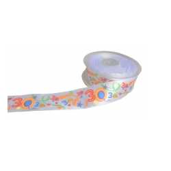 Geschenkband Brilliant Zahl 30