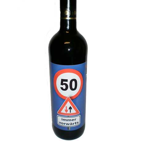 50. Geburtstag - Wein