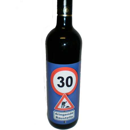 30. Geburtstag - Wein