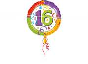 Folienballon Zahl 16