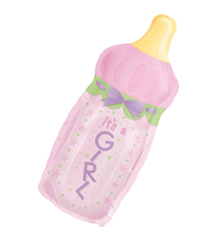 Baby Nuckelflasche, rosa-Mdchen