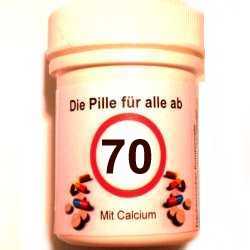 Geschenke 70. Geburtstag: Die Pille fr alle ab 70