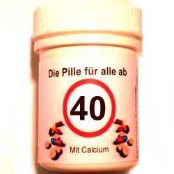 Geschenke 40. Geburtstag: Die Pille fr alle ab 40