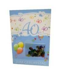 40.Geburtstag - Glckwunschkarte mit Extra