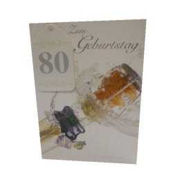 80.Geburtstag - Glckwunschkarte