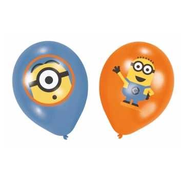Minions Luftballons im 6er Pack