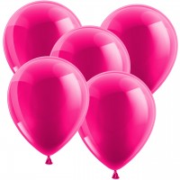 100 Luftballons 33cm - Metallic - Pink