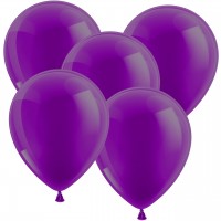 10 Luftballons 30 cm - Metallic - Flieder