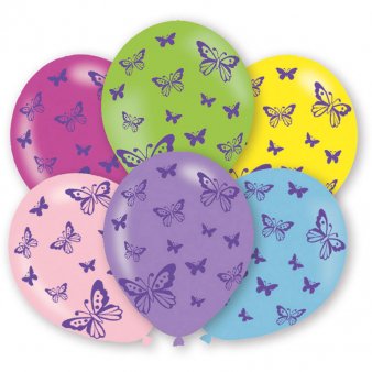 Luftballon mit Schmetterlingen, 25 Stck