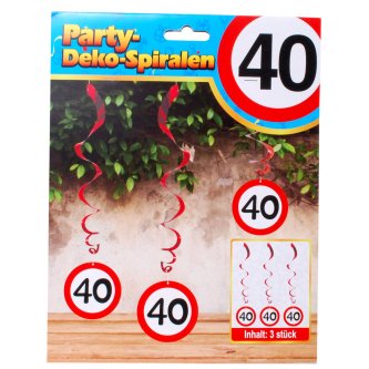 Party Spirale zum 40. Geburtstag