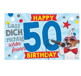 Geburtstagsteelicht in Box Zum 50.Geburtstag
