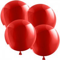 1 Luftballon XL -  50cm - Metallic Rot