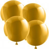1 Luftballon XL -  50cm - Metallic - Gold