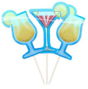 Hawaii Cocktailglas Picker
