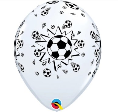 Fuball Ballons, 6 Stck - 28 cm