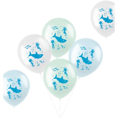 Pastell Luftballons Unterwasser, 6 Stck