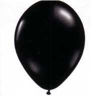 Luftballon 100 Stck Metallic schwarz