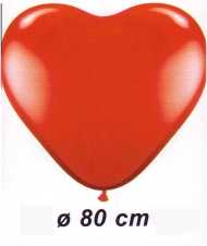 Luftballon-QUALATEX-1 St�ck Herzballon � 80 cm