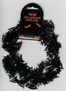 Halloween Drahtgirlande FLEDERMAUS