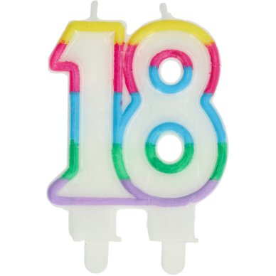 Kerze zum 18.Geburtstag