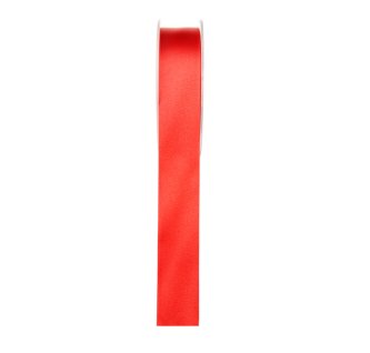 Doppelsatinband, rot - 20m - 2,5 cm