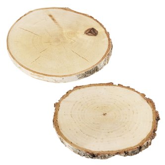 Birkenholzscheiben ca. 4-6  cm, 4 Stck