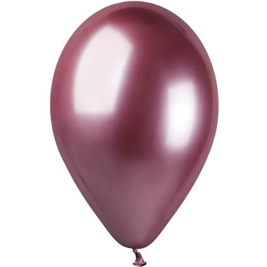 Ballons Chrom-Rosa, 33 cm - 12 Stck