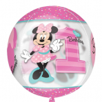 Folienballon Minnie 1.Geburtstag