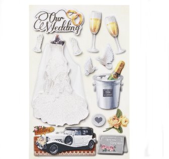 Hochzeit - 3D Sticker
