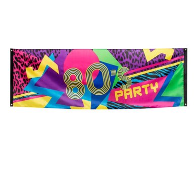 Banner fr die 80er Jahre Party
