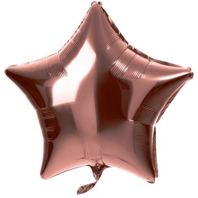 Folienballon Sternfrmig Bronze - 48 cm