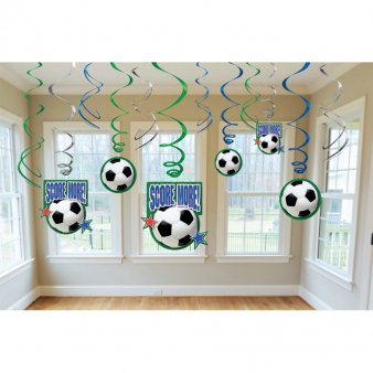 Fuball Soccer Swirl Decoration