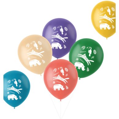 Luftballons Zootiere, 6 Stck