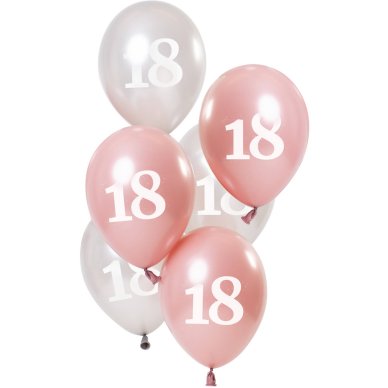 Ballons Glossy 18 Jahre, rosagold