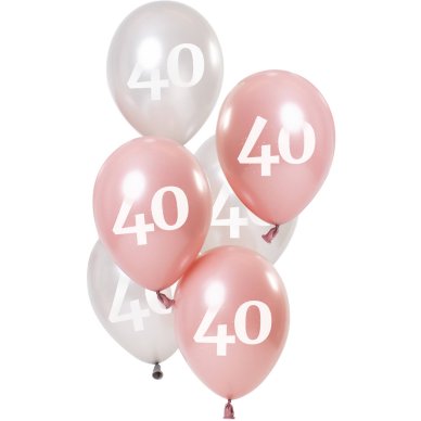 Ballons Glossy 40 Jahre, rosagold