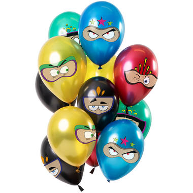 Ballons Superhelden, 12 Stck