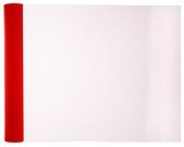 Tischlufer aus Tll, 50cm x 5m, rot