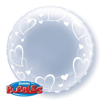 Deko Bubbles Ballon Herzen