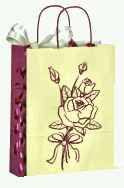 Tragetaschen Red Rose, Papier 200 St.