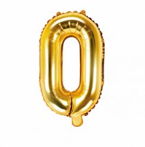 Folienballon Buchstabe O - Gold, 35 cm