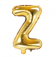 Folienballon Buchstabe Z - Gold, 35 cm