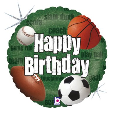 Folienballon Sport Blle Birthday