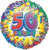 Folienballon m.Gasfllung- Happy Birthday ( 50 )