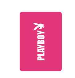 Playboy Fleecedecke Text Pink/Weiss