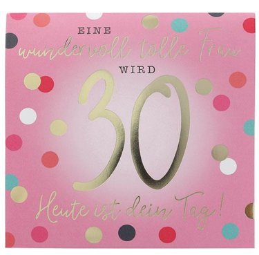 Pop up Musikkarte zum 30.Geburtstag