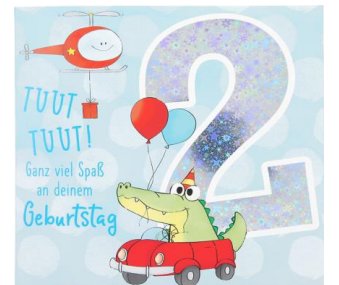 Musikkarte zum 2.Geburtstag