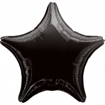 Folienballon Stern, schwarz
