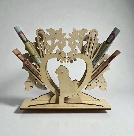 Geldgeschenk zur Hochzeit aus Holz