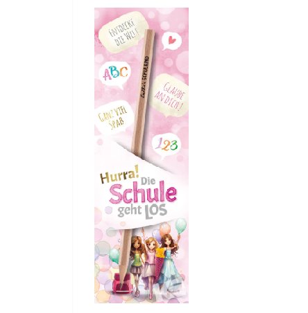 Schulanfang Karte mit Bleistift