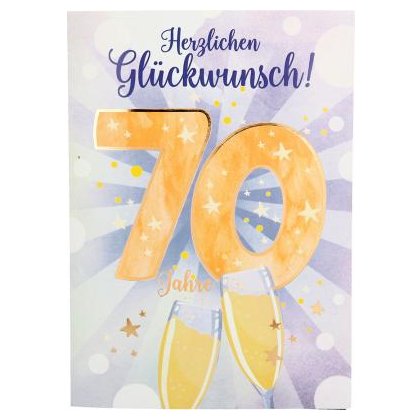 Musikkarte zum 70.Geburtstag, XXL